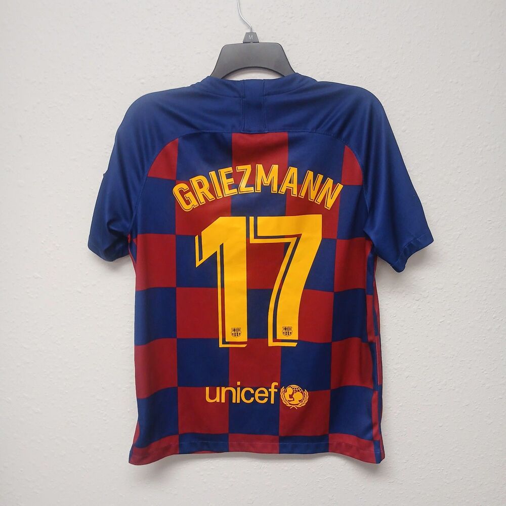 Nike Barcelona FCB #17 Football Soccer Jersey Griezmann Sz Medium